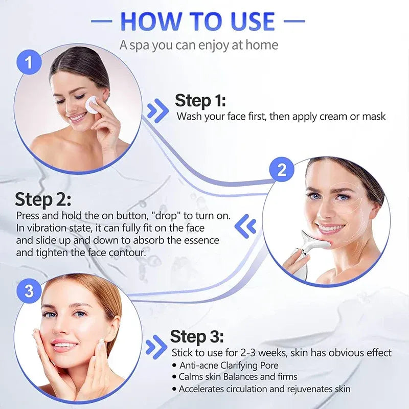 🏆Save 50% EMS 7-Color LED Face & Neck Lifting Massager | Firms, Tightens & Lifts Skin – Portable Anti-Aging Beauty Device