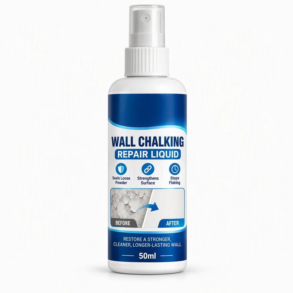 # Wall Repair Liquid  ### Stop Crumbling Walls Before They Get Worse  Seal dusty, chalky and weak wall surfaces with an easy-to-apply repair solution — no complicated tools or professional skills required.