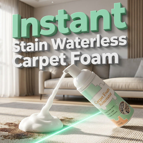 🔥Limited Time Promotion 50% OFF🔥Waterless Carpet Foam Stain Remover with Towel（1）