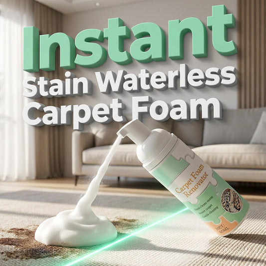 Waterless Carpet Foam Stain Remover with Towel 1